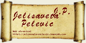 Jelisaveta Pelević vizit kartica